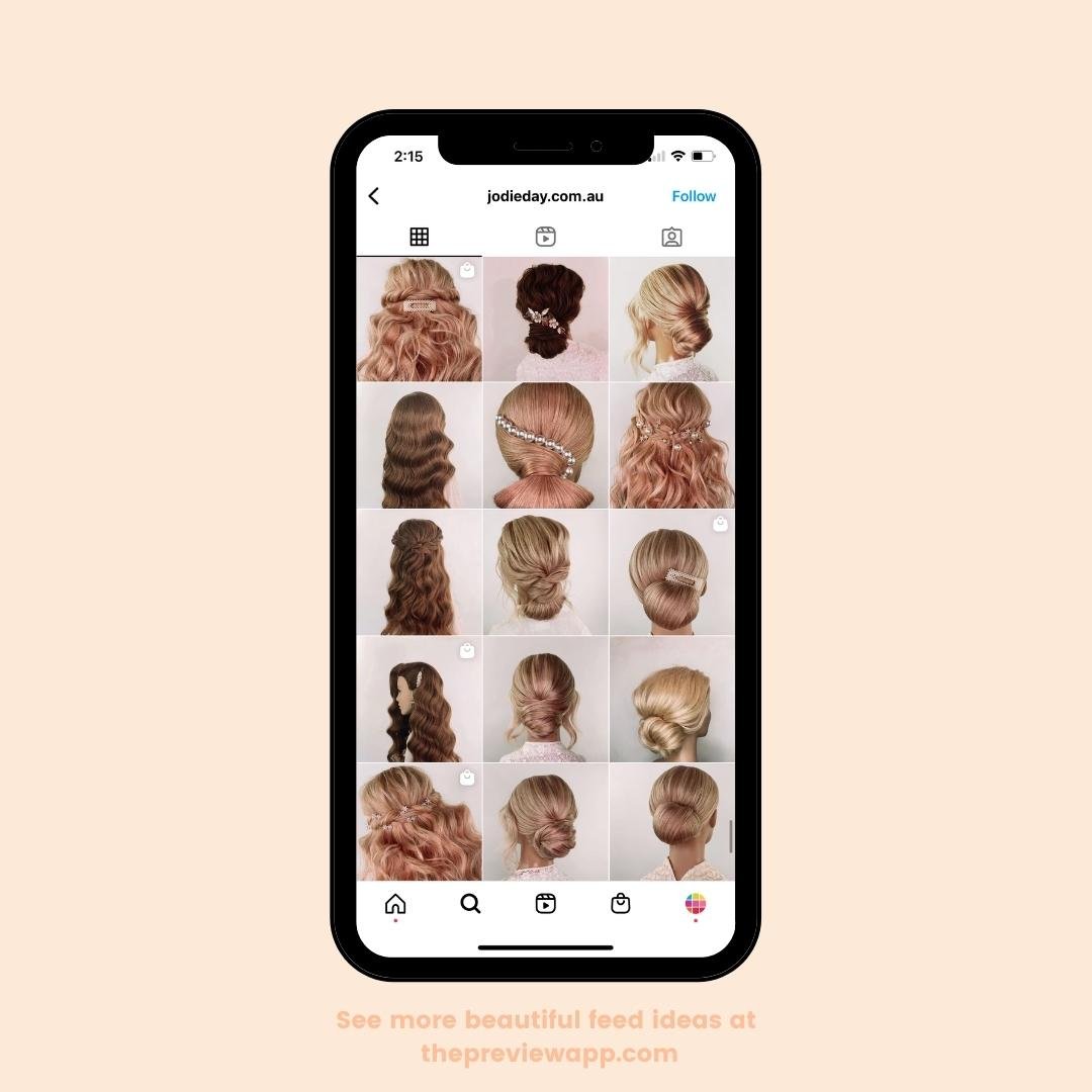 Instagram feed ideas for hairstylist