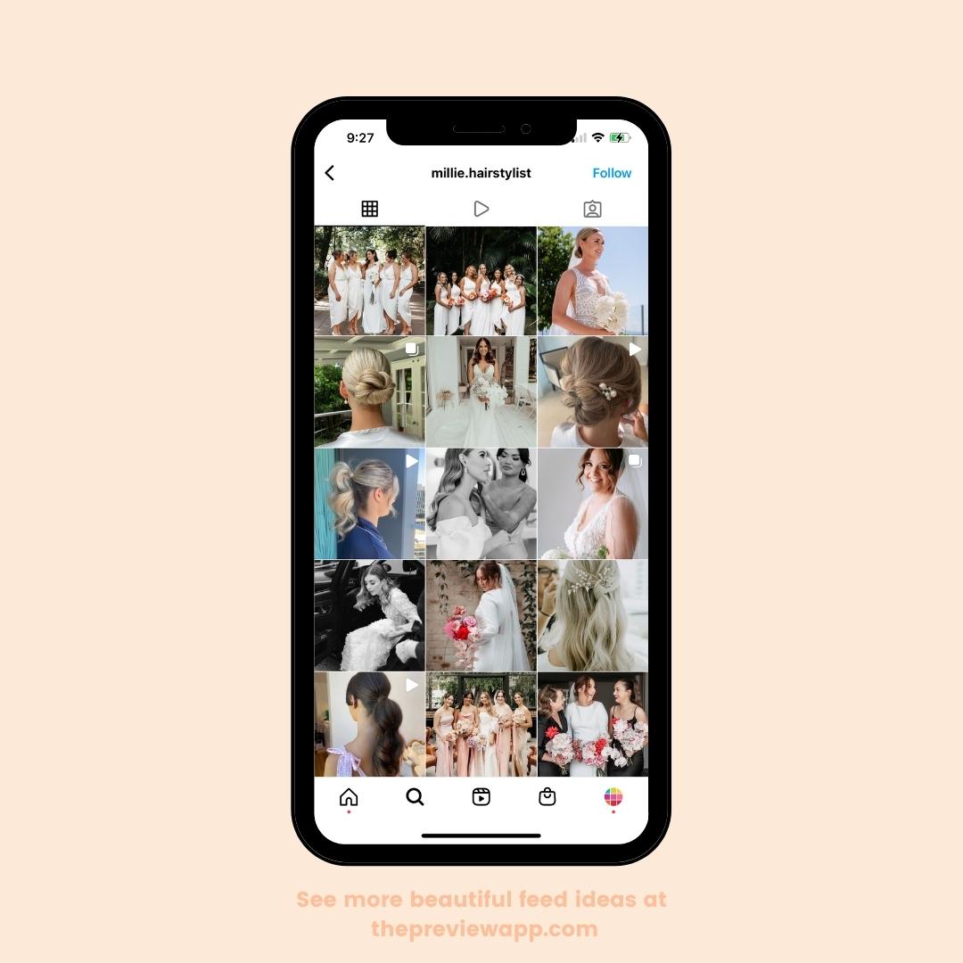 instagram feed ideas for hairstylist