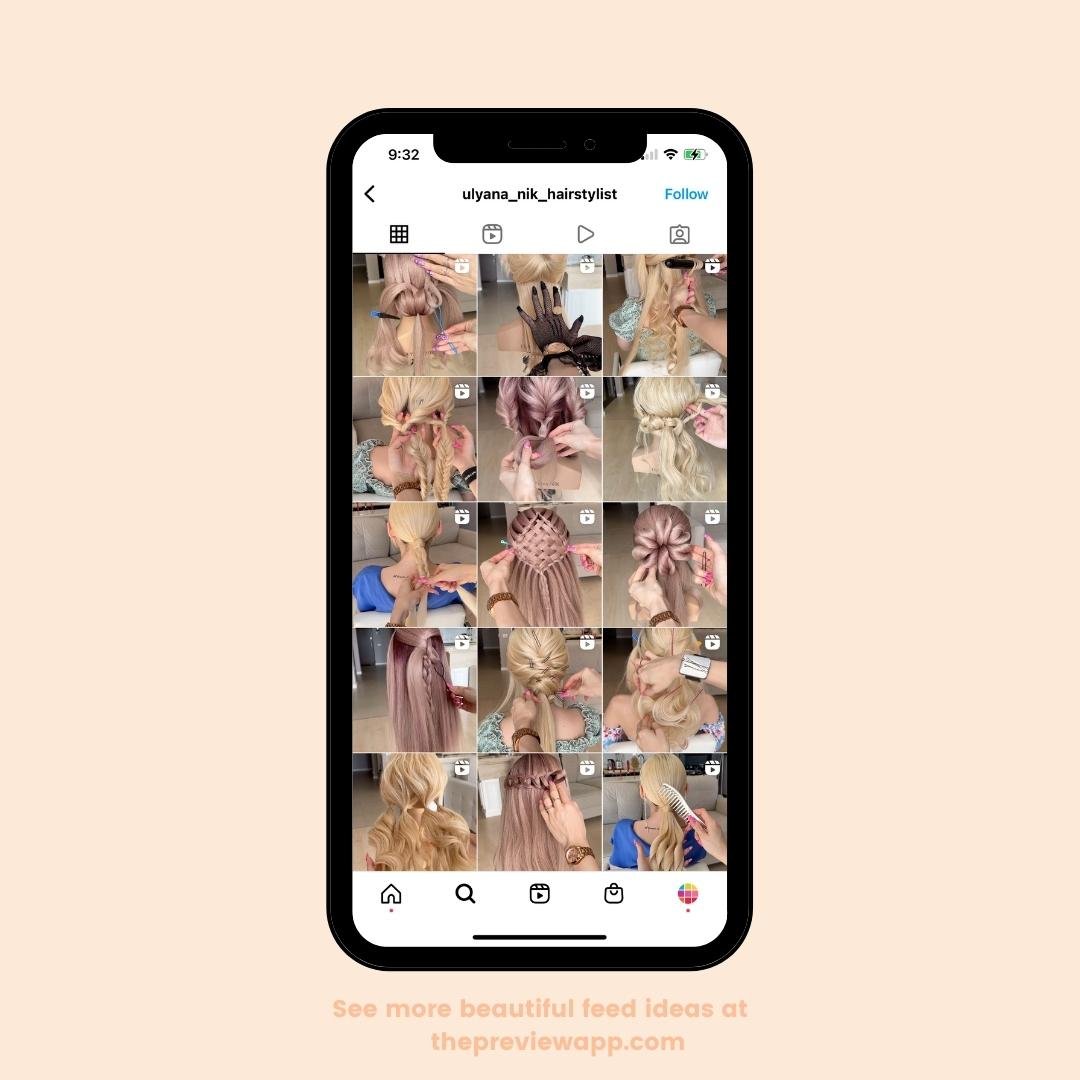 instagram feed ideas for hairstylist