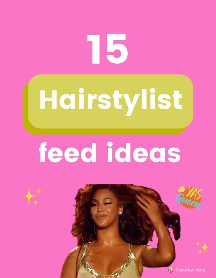 instagram feed ideas for hairstylist