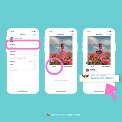 How to Show Someone's Profile Category when you Tag on Instagram?