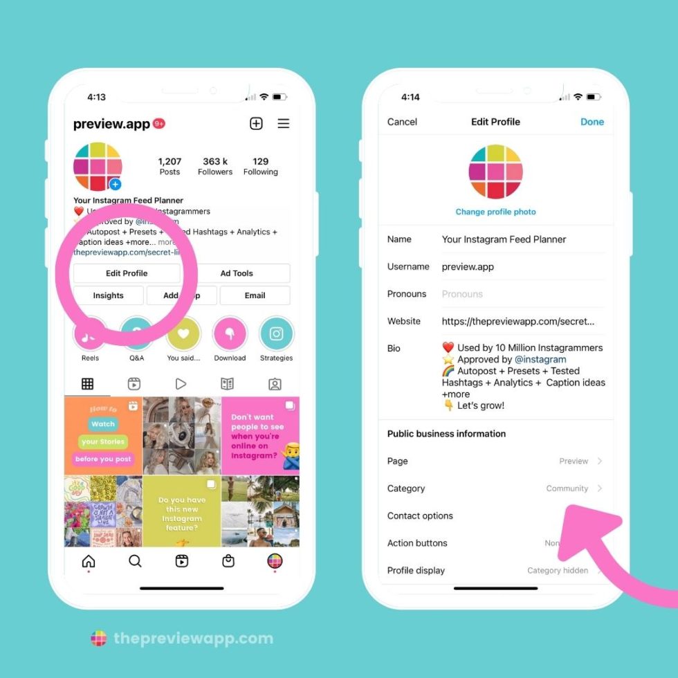 How to Show Someone's Profile Category when you Tag on Instagram?