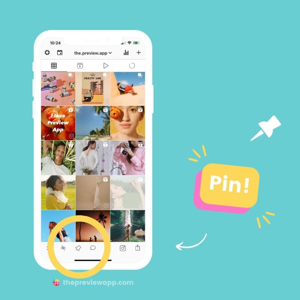 How To Pin (and Unpin) Posts - On Instagram & Preview App!