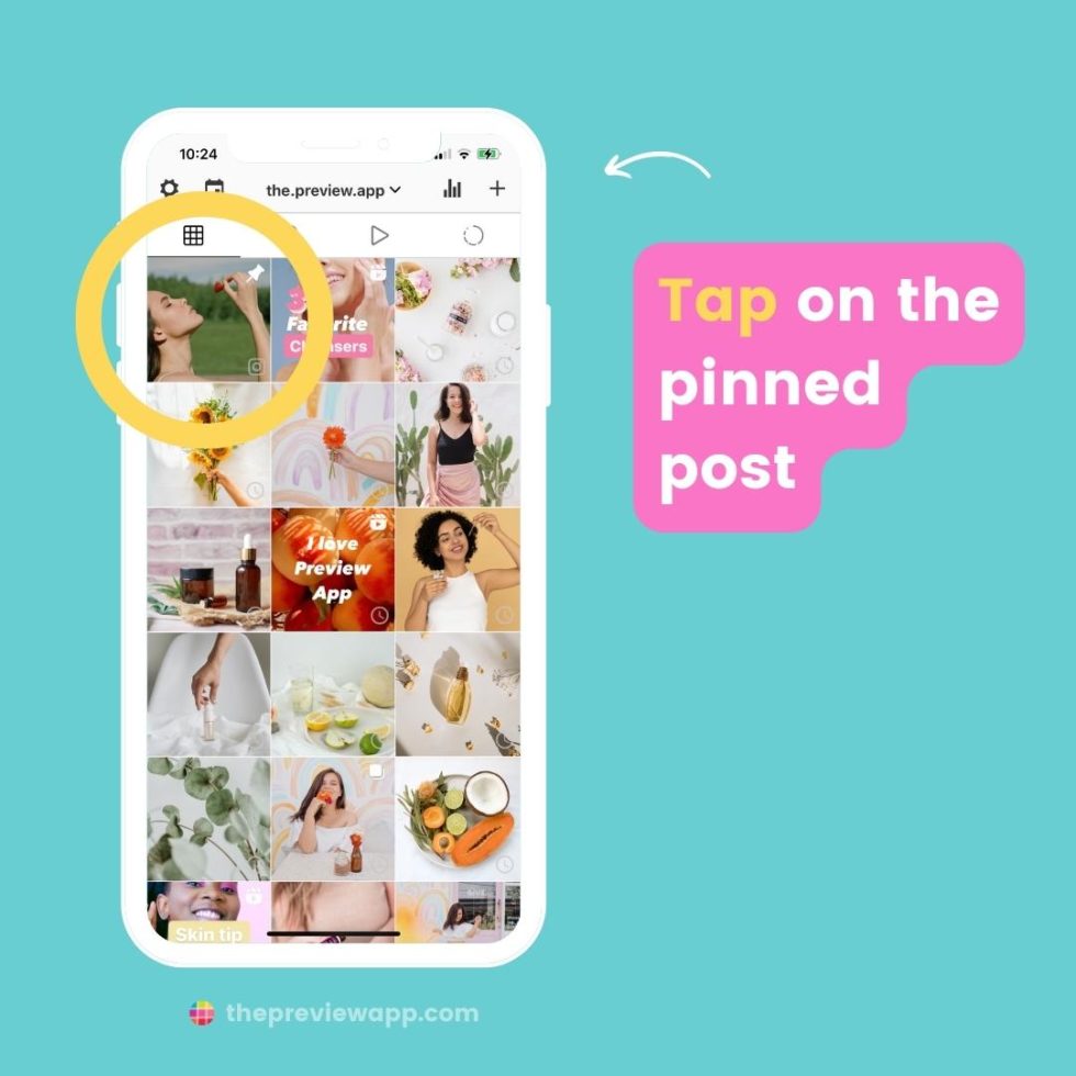 How to Pin (and Unpin) Posts on Instagram & Preview App!