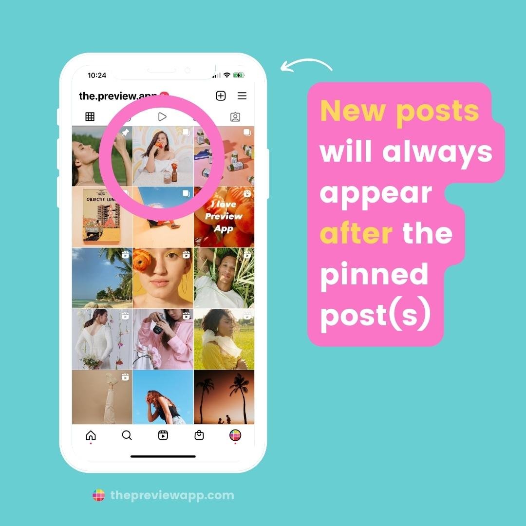 How to Pin (and Unpin) Posts - on Instagram & Preview App!