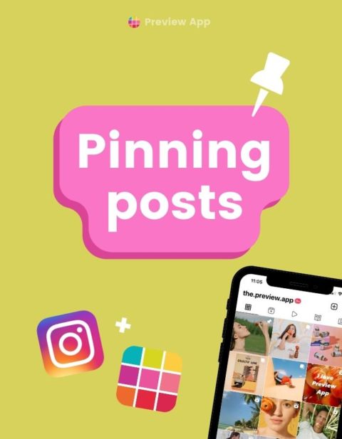 How to Pin (and Unpin) Posts - on Instagram & Preview App!