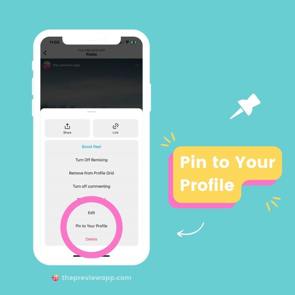 How to Pin (and Unpin) Posts - on Instagram & Preview App!