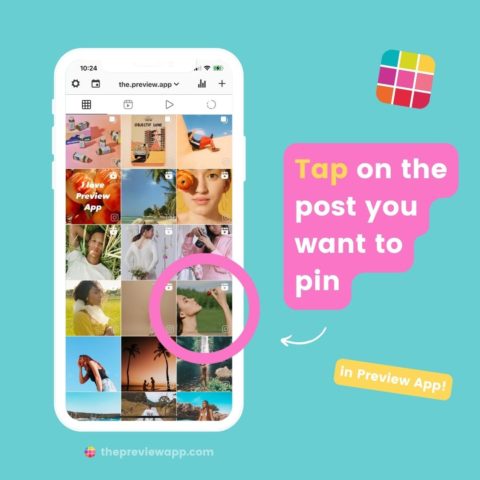 How to Pin (and Unpin) Posts - on Instagram & Preview App!