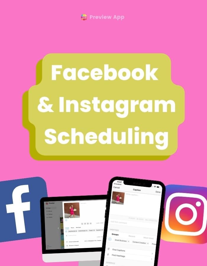 Schedule posts to Instagram and Facebook with Preview App