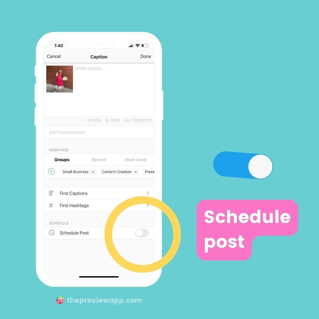 schedule product tag posts