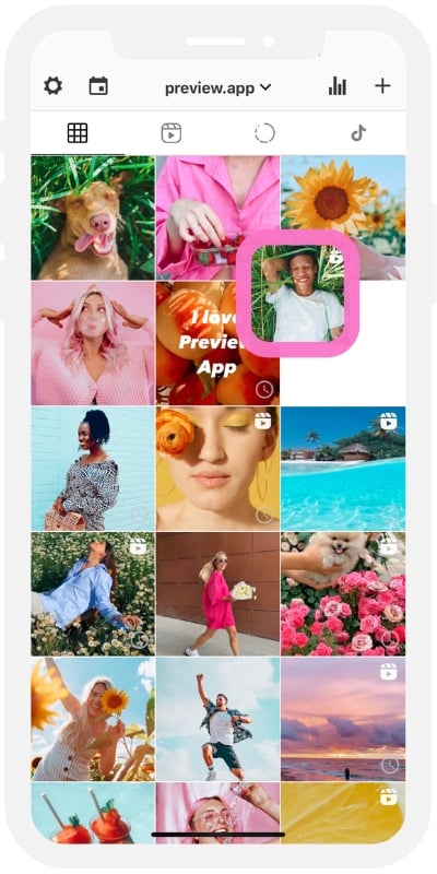 Preview Instagram feed planner