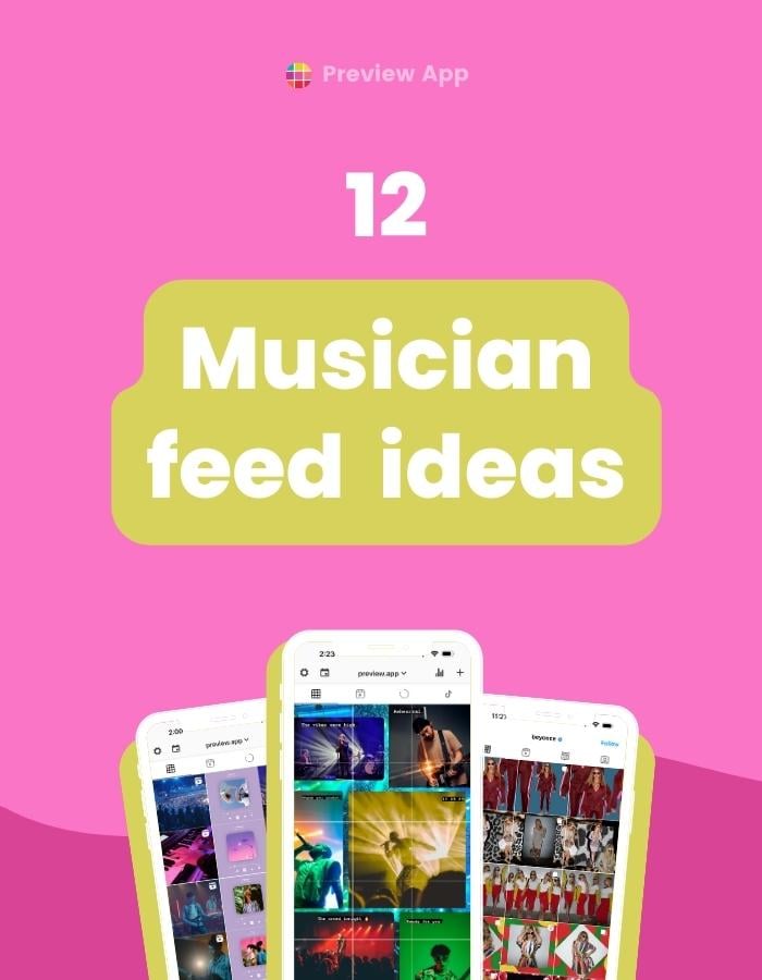 Instagram feed ideas for musicians