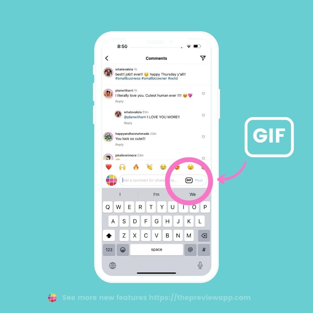 How to Add GIFs in Instagram Comments