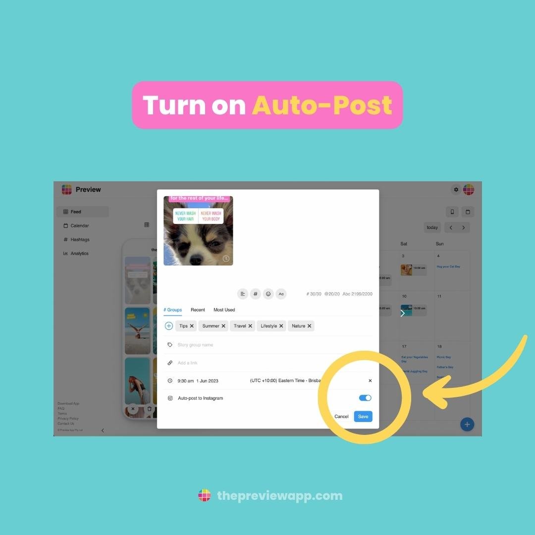 auto post instagram stories