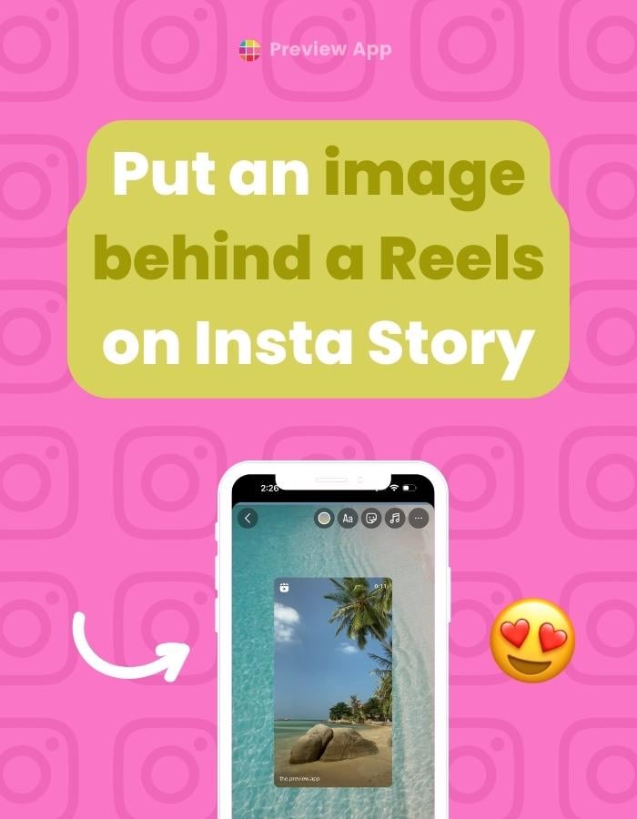 How to Put a Background Photo Behind a Reels on Instagram Story