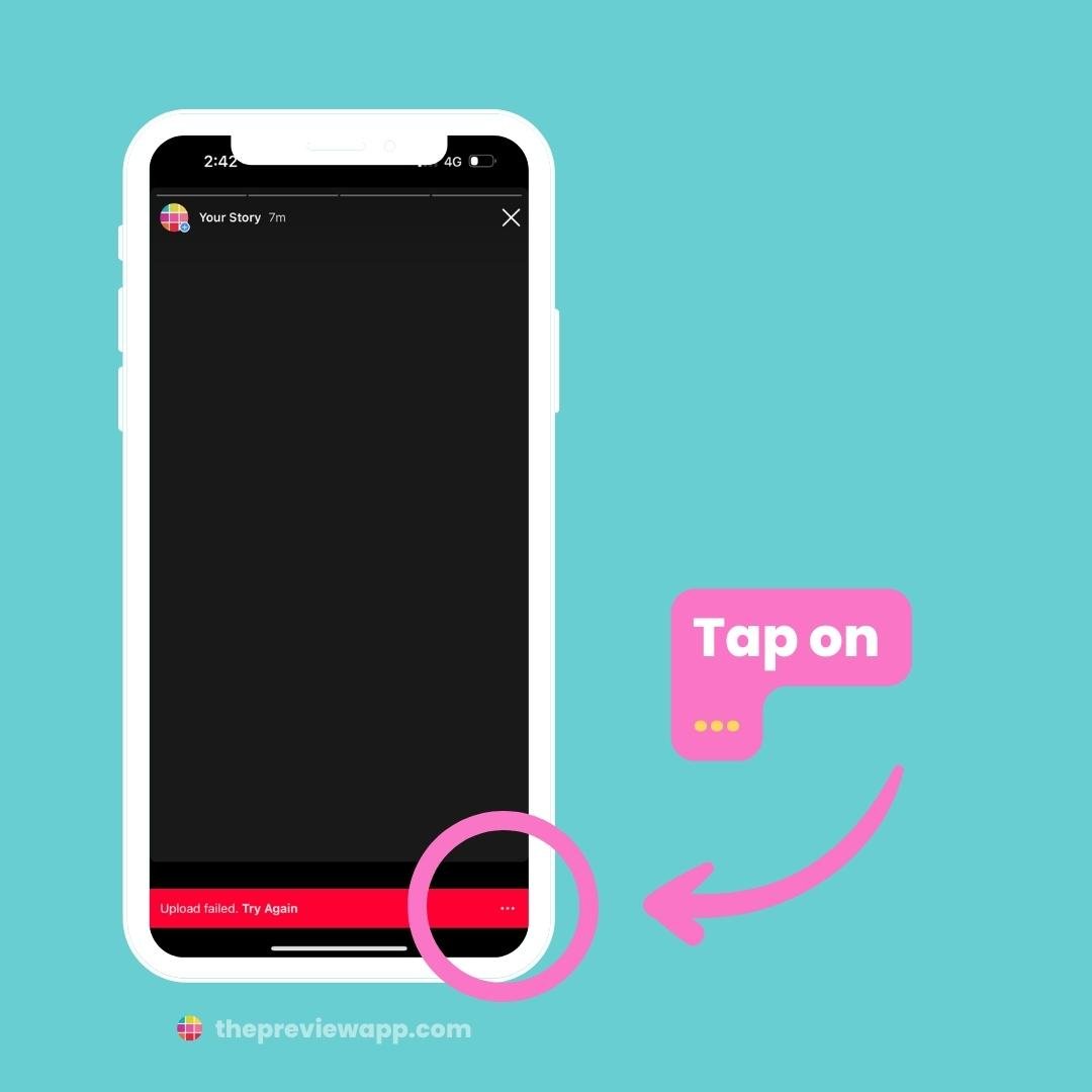instagram story upload failed