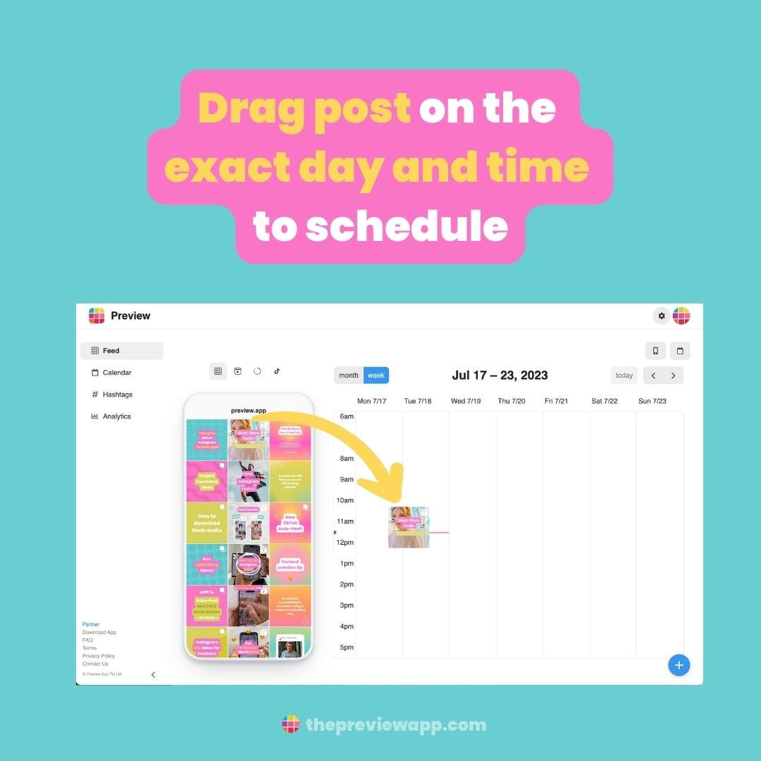 schedule to tiktok and instagram reels