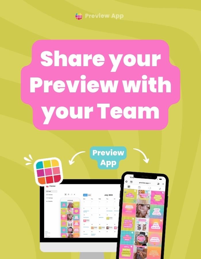 How To Share your Preview Feed with your Team