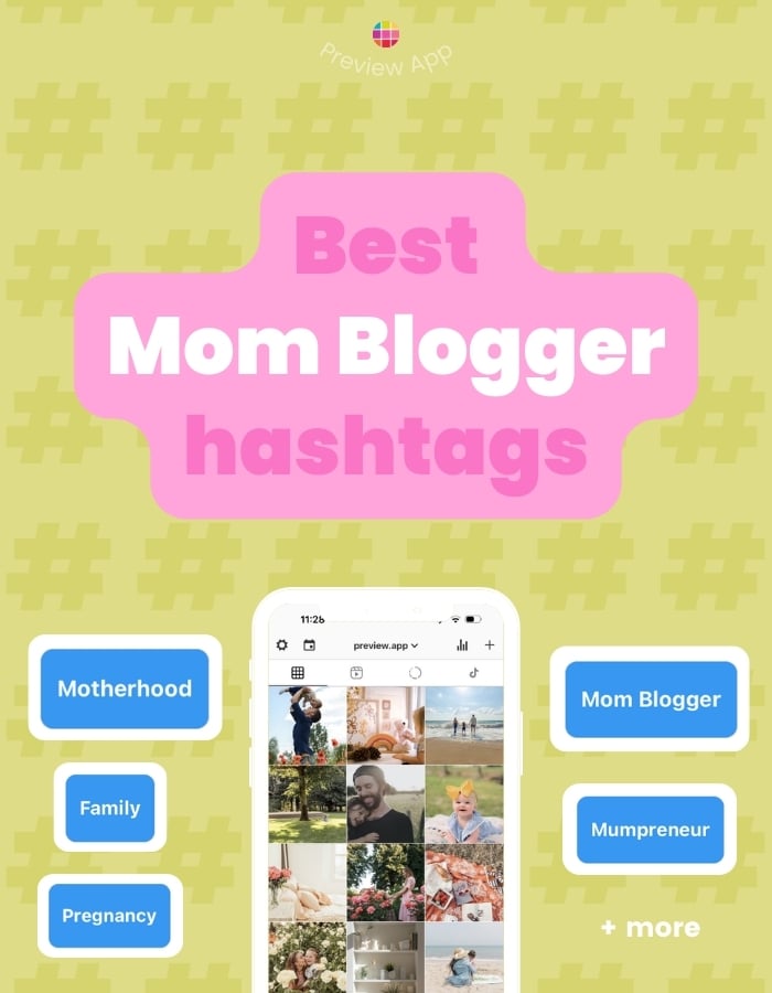 Instagram hashtags mom bloggers