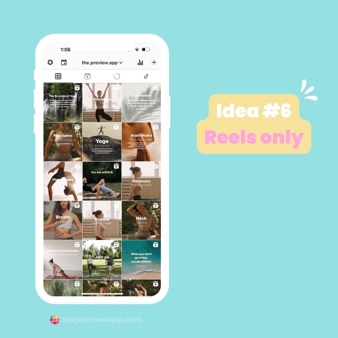 instagram feed ideas for yoga