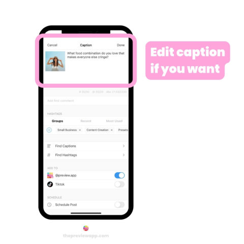 New Caption Ideas in Preview App (For Personal & Business) - Preview App