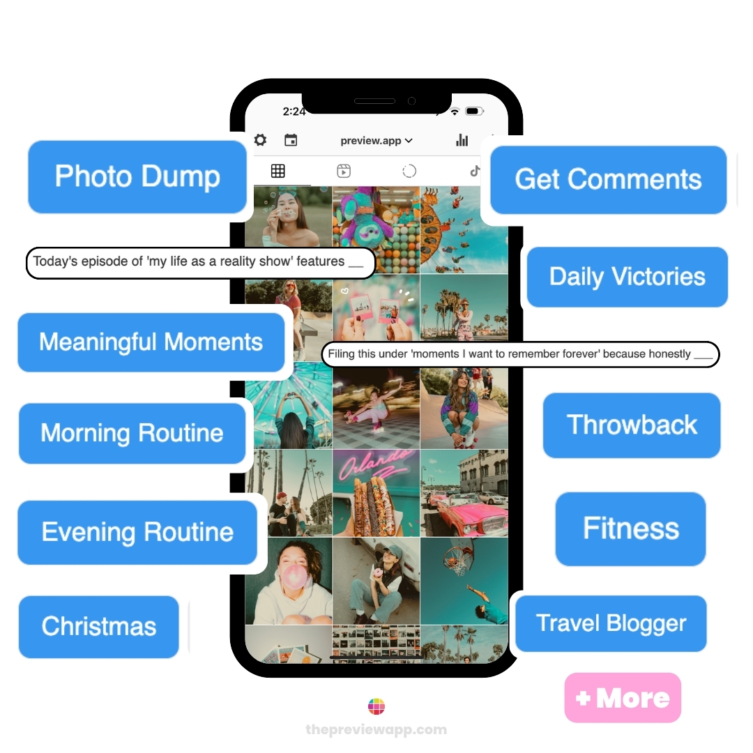 Hundreds of Photo Dump Caption Ideas in Preview App (Fun, Creative & Heartfelt)