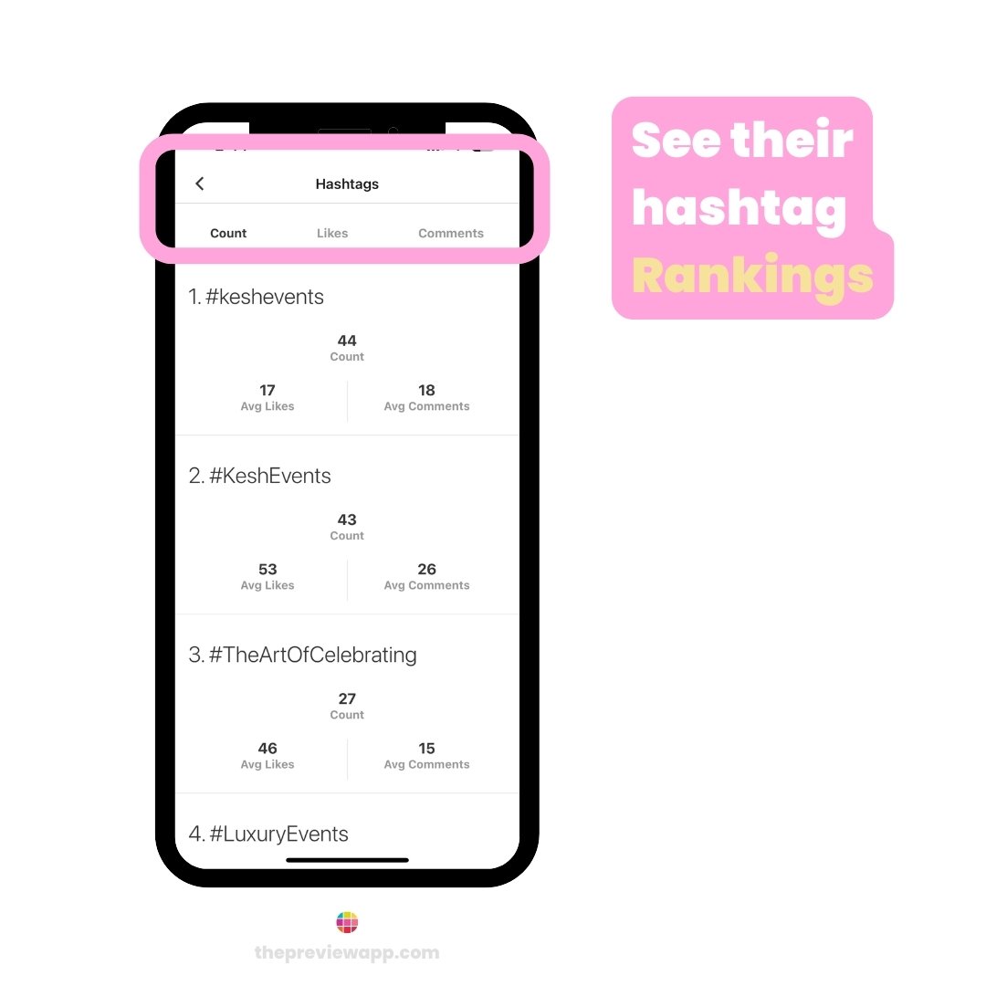 Instagram hashtags event planners