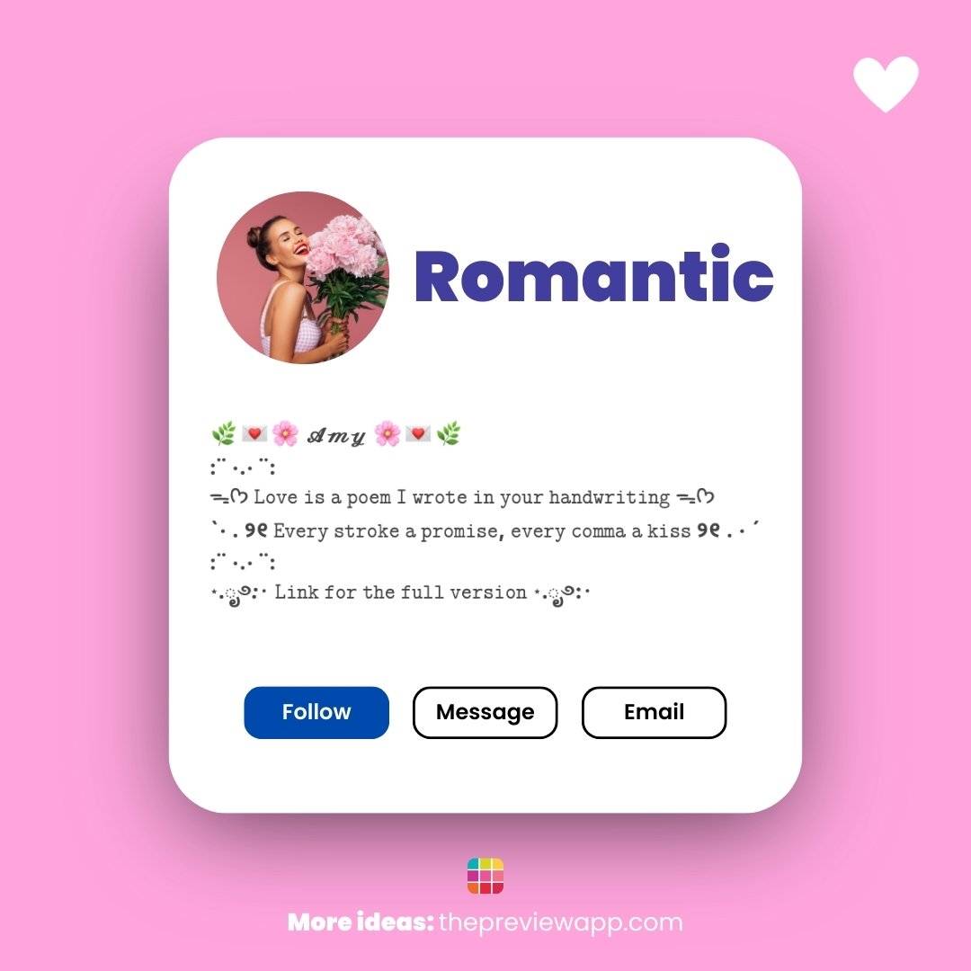 Aesthetic Instagram Bio Ideas For Romantics and Lovers