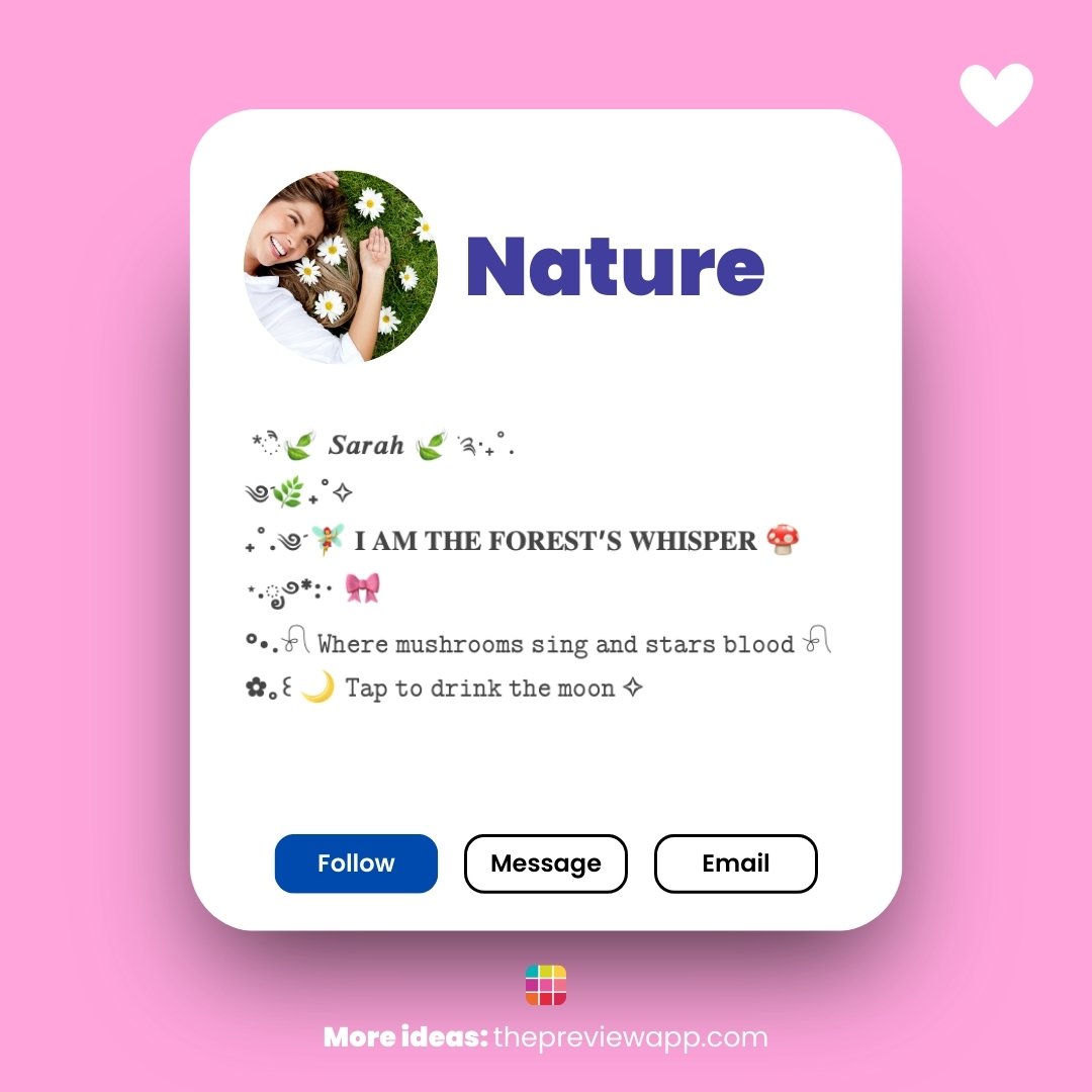 Aesthetic Instagram Bio Ideas For Nature Aesthetic