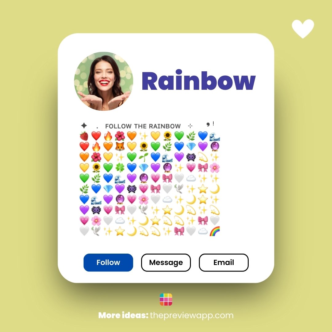 Aesthetic Instagram Bio Ideas For Rainbow, Colorful, Creative Vibes