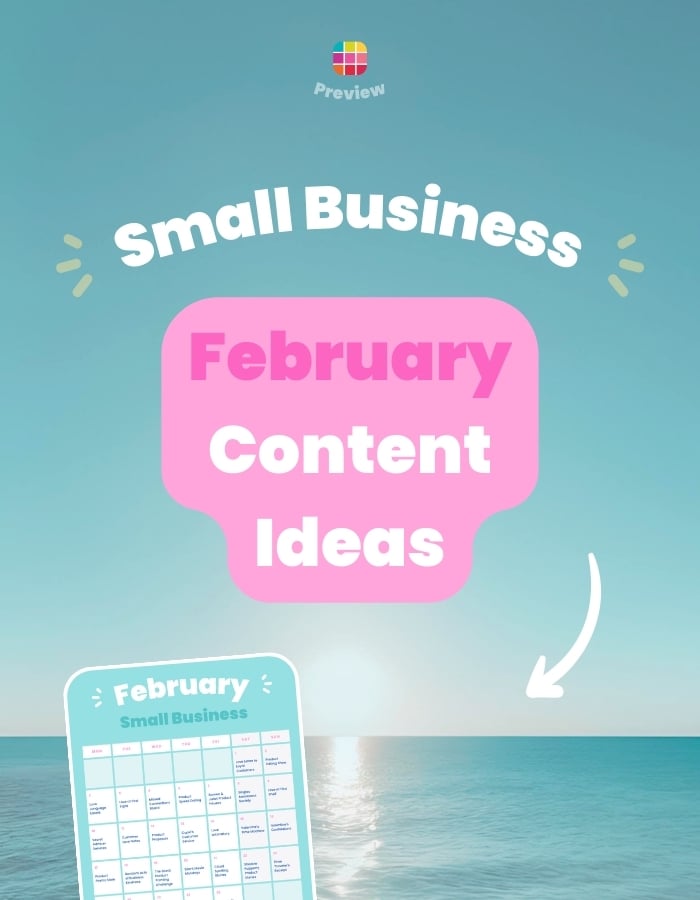 Unique February Instagram Post Ideas for Small Business (+ Content Calendar)