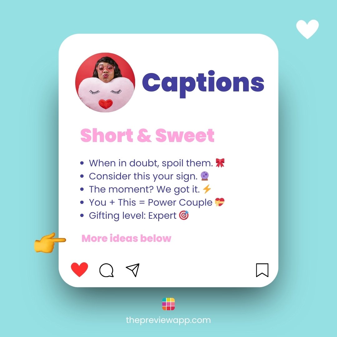 valentine's day Instagram captions for business