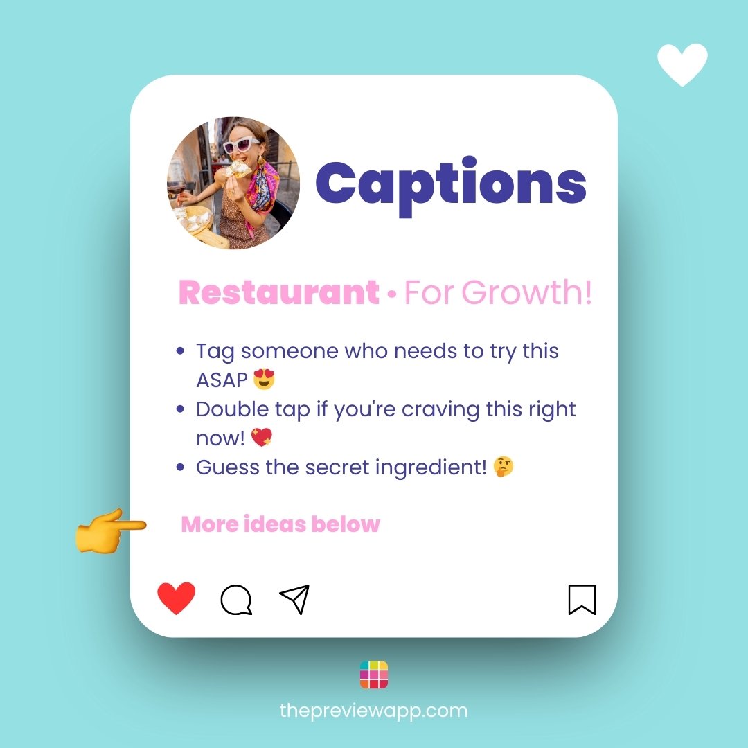 Instagram captions for restaurants