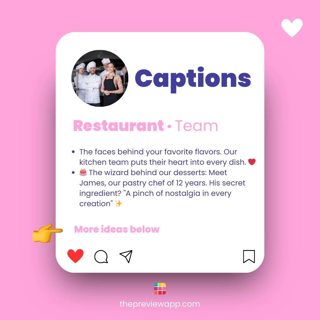 Instagram captions for restaurants