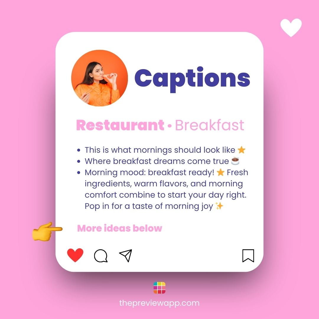 Instagram captions for restaurants