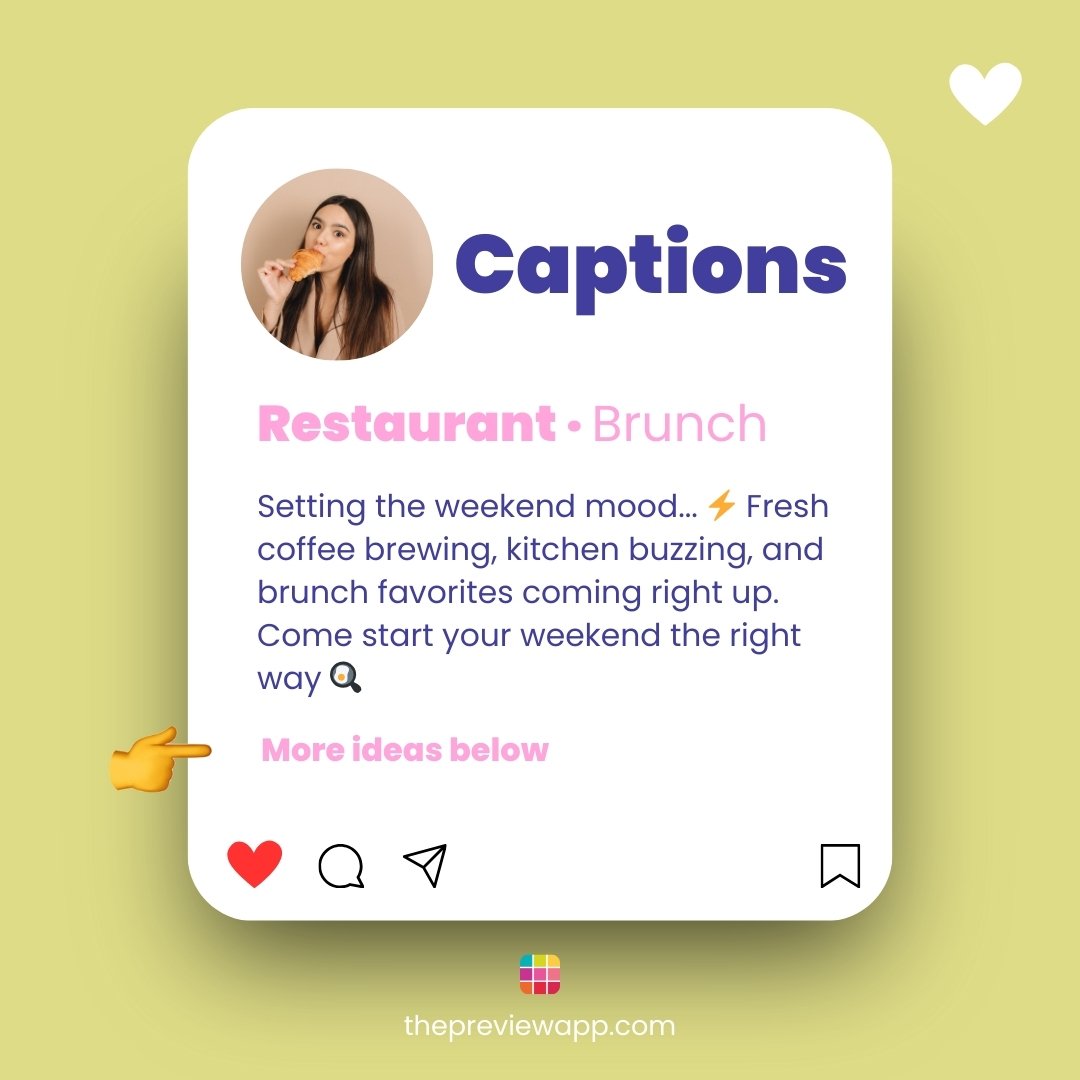 Instagram captions for restaurants