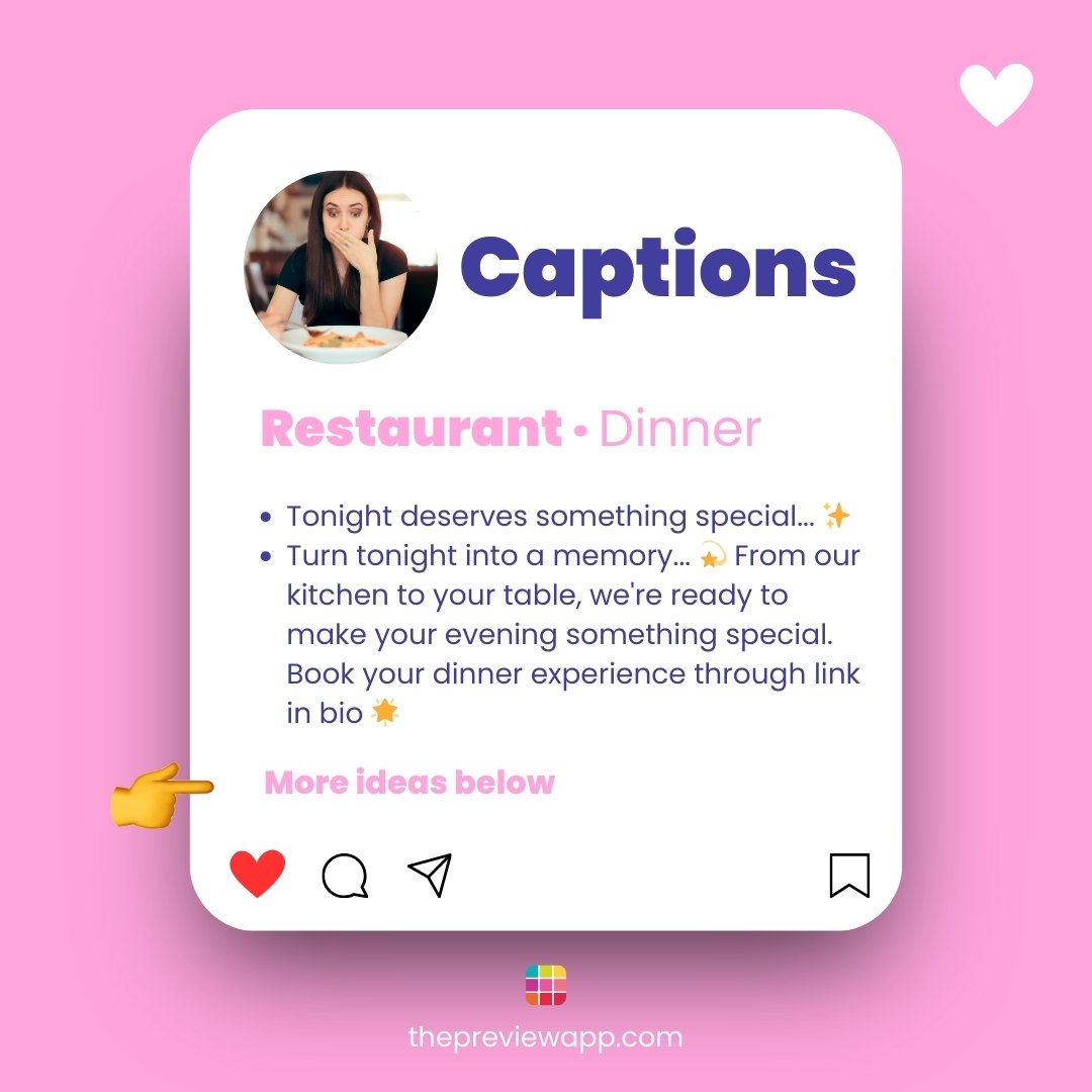 Instagram captions for restaurants