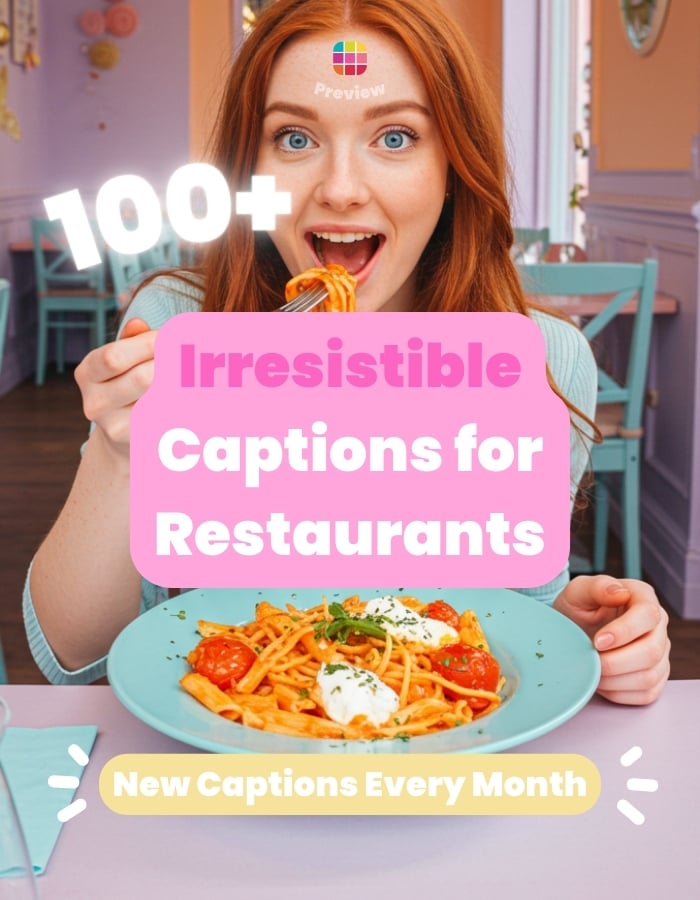 Instagram captions for restaurants